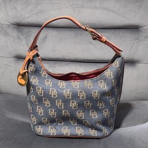 Dooney & Bourke Blue and Tan Women's Bag